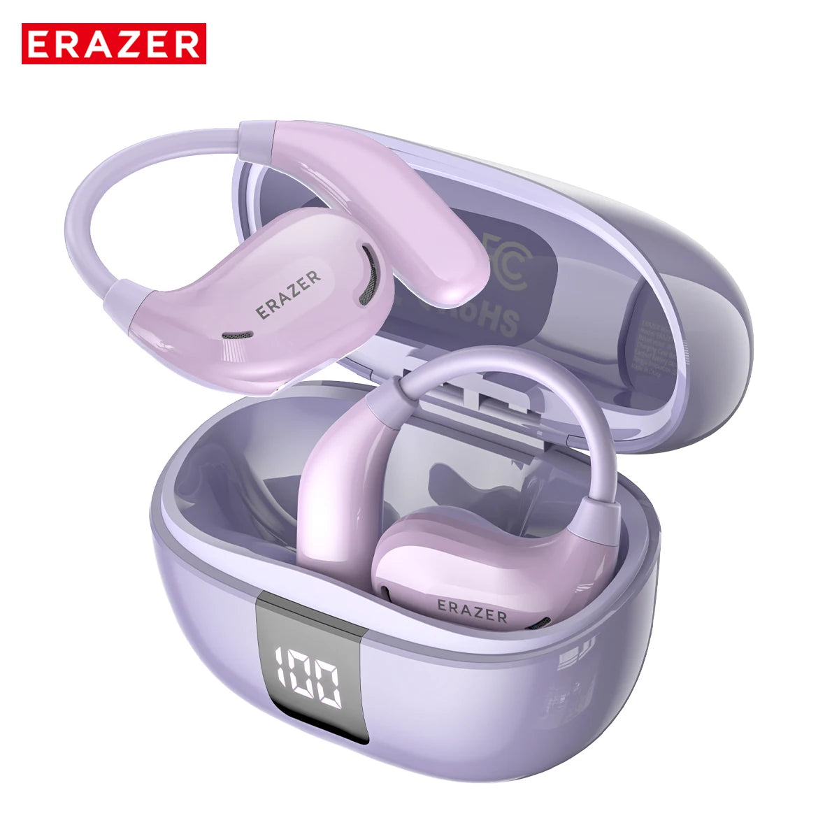 🌍 Travel Smarter – Order Now & Save 50%! ERAZER XT66pro OWS Wireless Headphones Bluetooth 5.4 Earphones with Mic OWS Sports Headsets IPX5 Earhook AI translator Earbuds