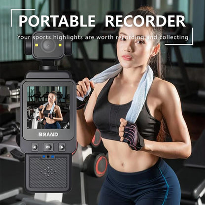 1080P WiFi Action Camera Travel Bicycle Driver Recorder Pocket Camera for Motorcycle and Vlogging